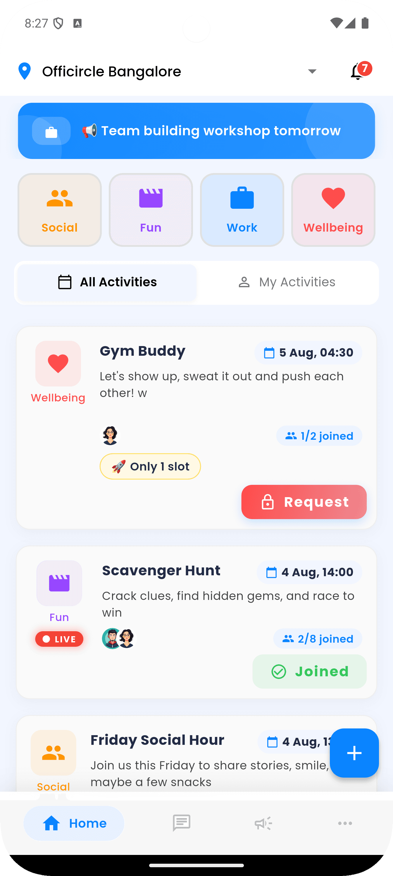 OffiCircle App Screenshot